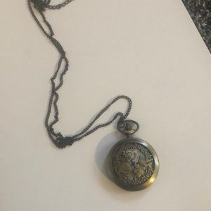 Alice in Wonderland watch necklace